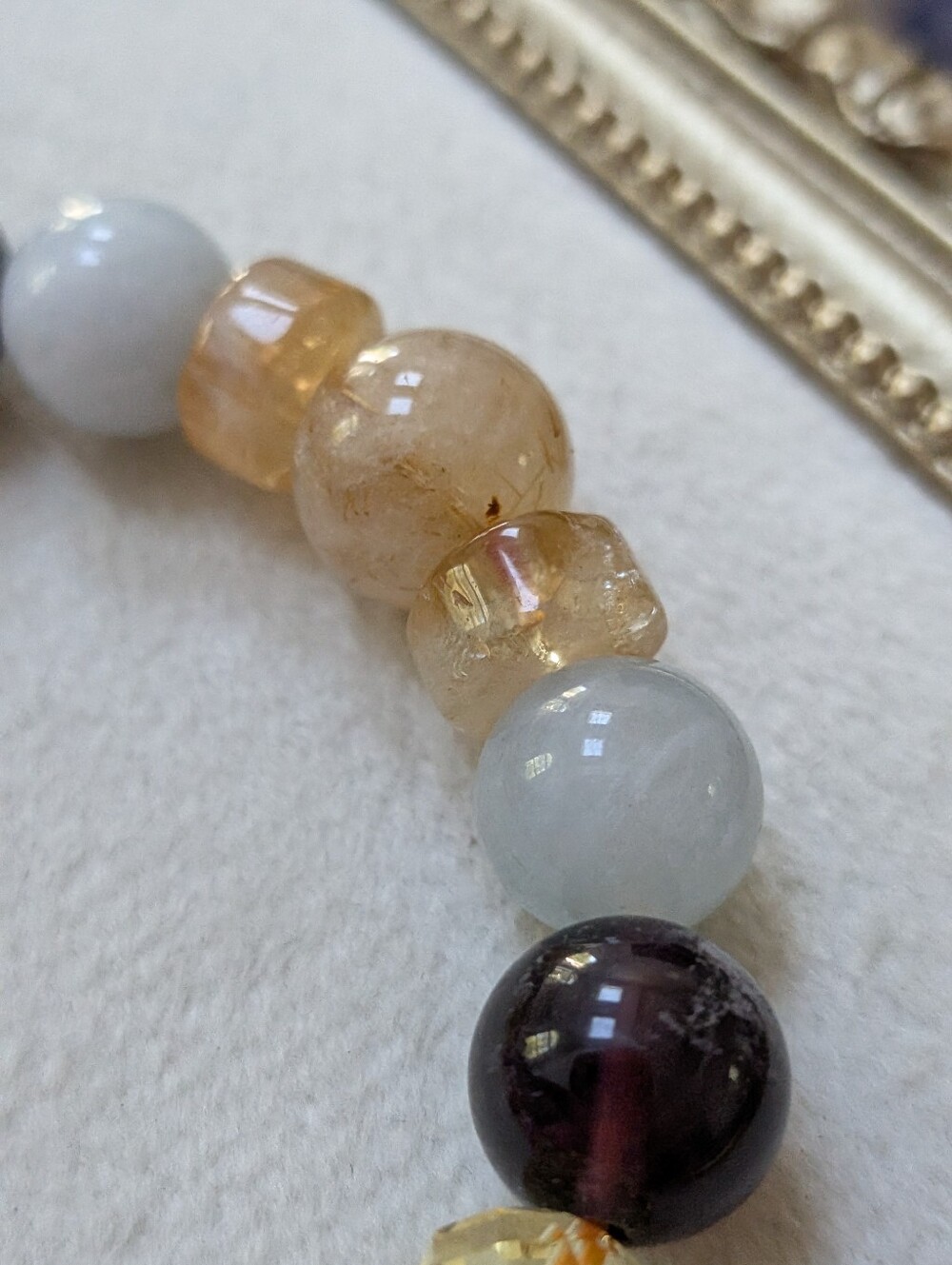 Multicolor Artisan Glass Stretch Bracelet - Picture 5 of 6